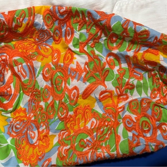 THML Vibrant Floral Blouse - Green, Yellow, Orange - Picture 5 of 6
